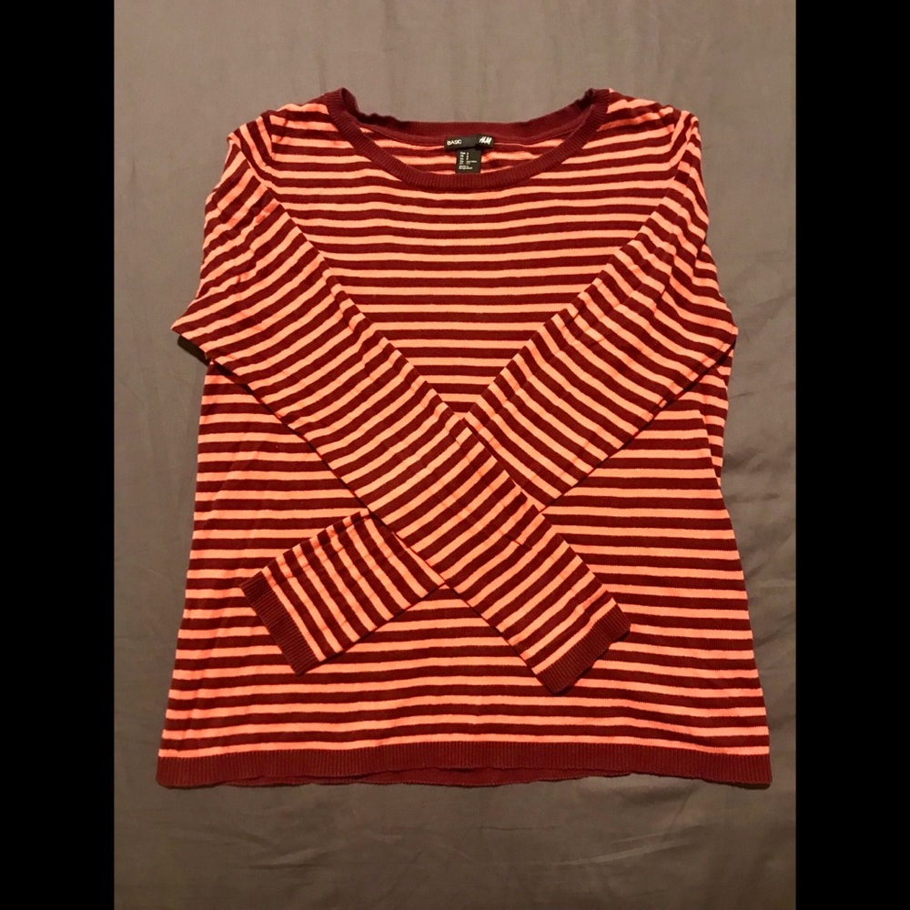 knit striped sweater